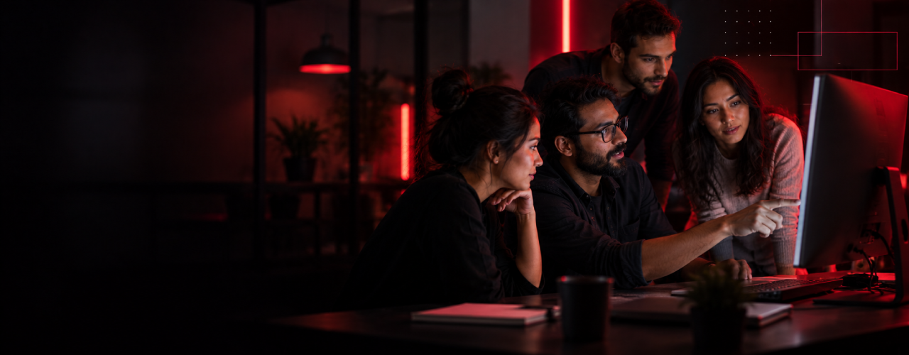 Team collaborating on digital product delivery as an extended technical team